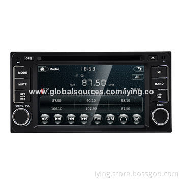 6.2-inch Universal Touch Screen 2-DIN Car DVD for Toyota with GPS, HD 1,080P Video Display